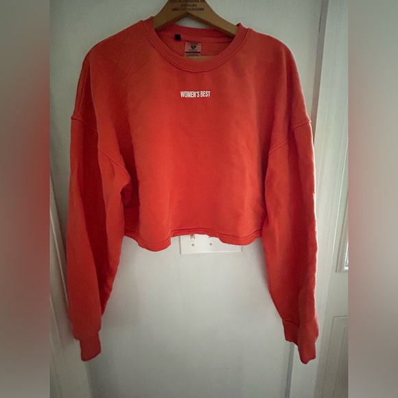 Women’s Best size large orange cropped sweatshirt. - Picture 5 of 7